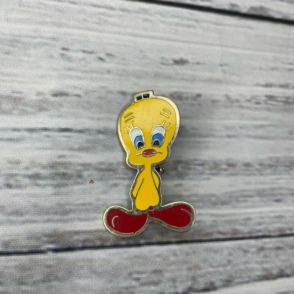 Vintage Classic Tweety Bird Looney Tunes Warner Bros Brooch/Fashion Pin - Picture 1 of 2